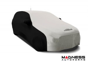 Volkswagen ID. Buzz Custom Fit Vehicle Cover - Satin Stretch - Gray w/ Black Sides + Rear Passenger Charger Port Flap